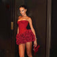 Adjustable Strapless Cocktail Dress