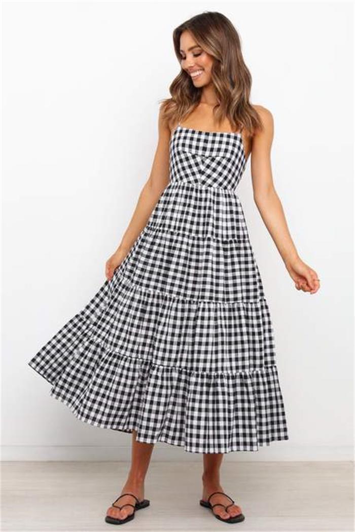 Suspender Lace Up Dress | Ajanka Inc.