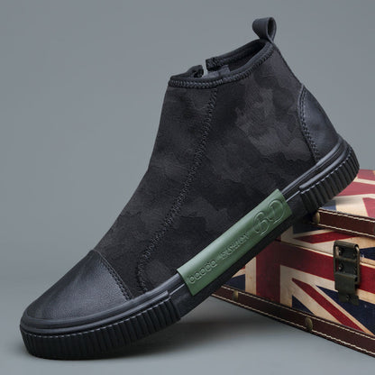 Men's High-top Canvas Slip-on