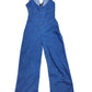 Retro High Waist Denim Jumpsuit