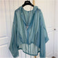 Lightweight Silk Hooded Top