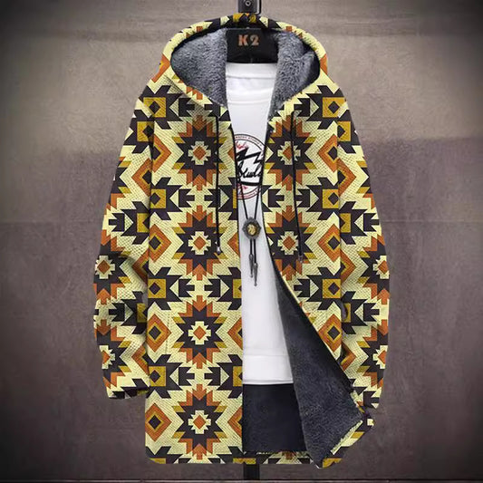 Fashion Digital Printing Fleece Padded Jacket For Men
