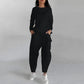 Women's 2 pcs Tie Back Sweat Suit