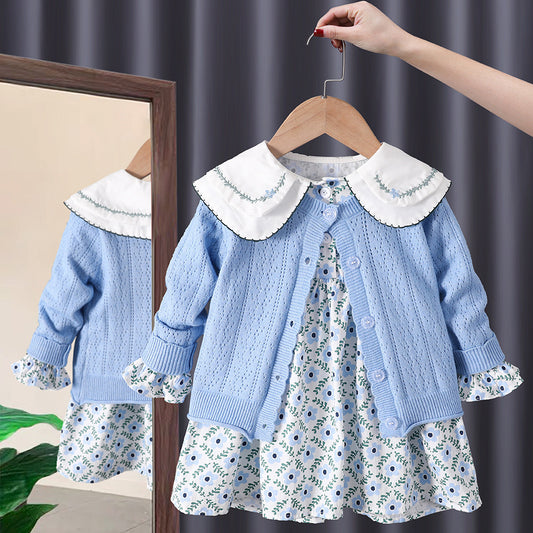 Girls Trendy 2 Pcs Dress