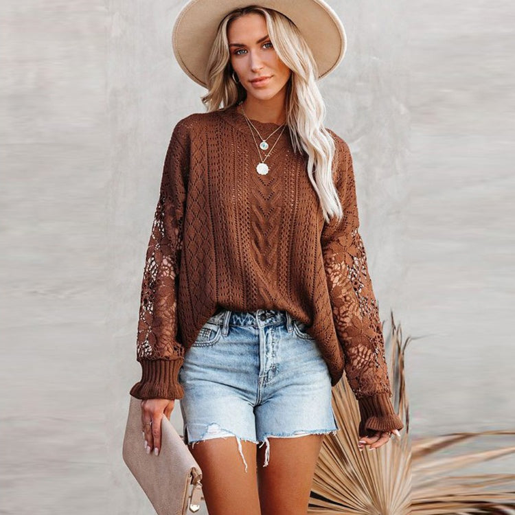 Hook Flower Sweater
