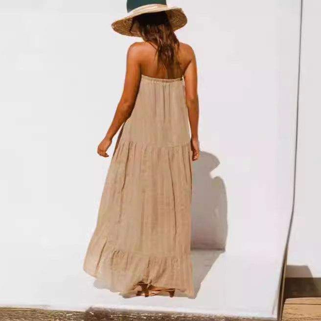 Women's Slim-fitting Patchwork Dress