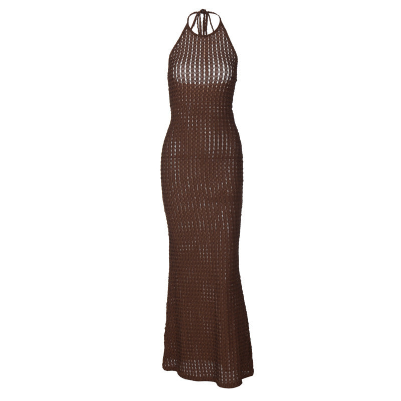 Women's Sexy Backless Fitted Dress