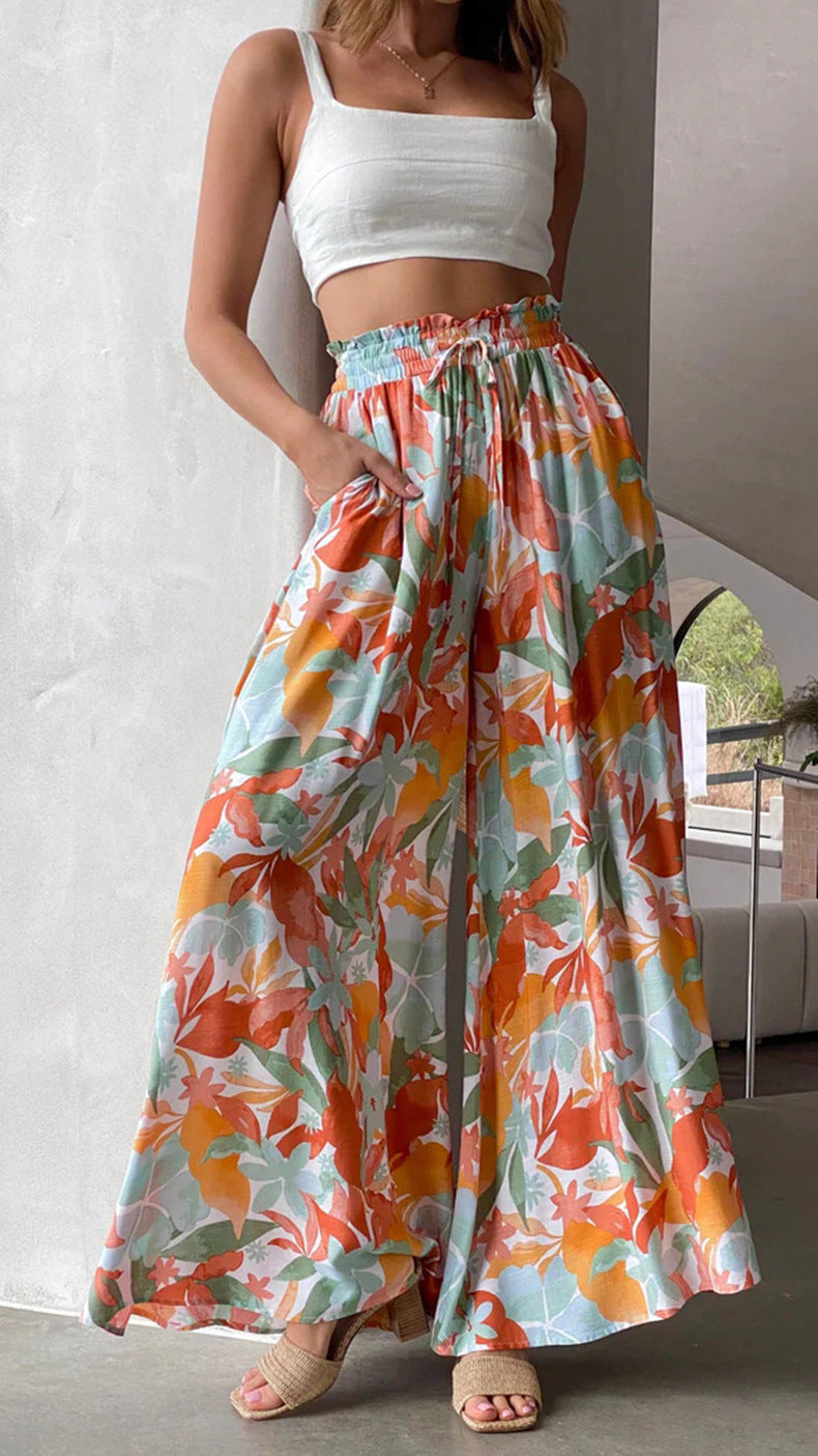 Womens Wide Leg Pocket Pants