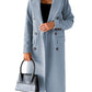Double Breasted Long Fitted Jacket