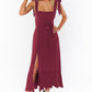 Women's Flared Slit Front Dress