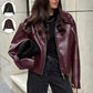 Zippered Leather Jacket
