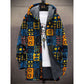 Fashion Digital Printing Fleece Padded Jacket For Men
