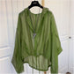 Lightweight Silk Hooded Top