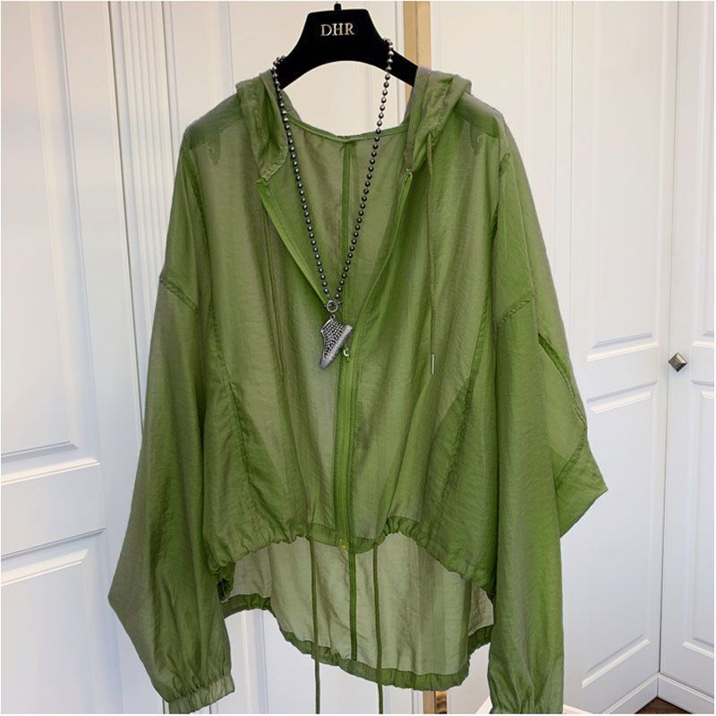 Lightweight Silk Hooded Top