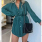 Women's Shirtdress Jumpsuit