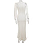 One-shoulder Ribbon Long Evening Dress