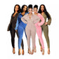 Women's Distressed  V Tight  Jumpsuit