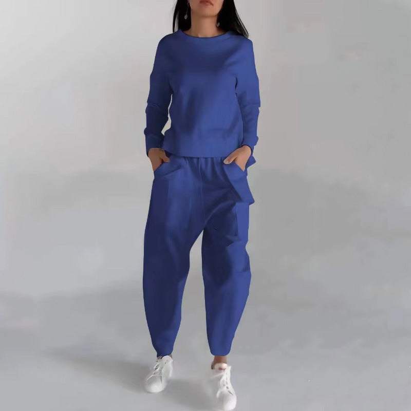 Women's 2 pcs Tie Back Sweat Suit