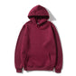 Cotton Fleece Solid Color Hoodie For Women