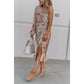Women's One Shoulder Split Dress