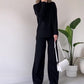 2 PCS Turtleneck Knitted Suit