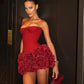 Adjustable Strapless Cocktail Dress