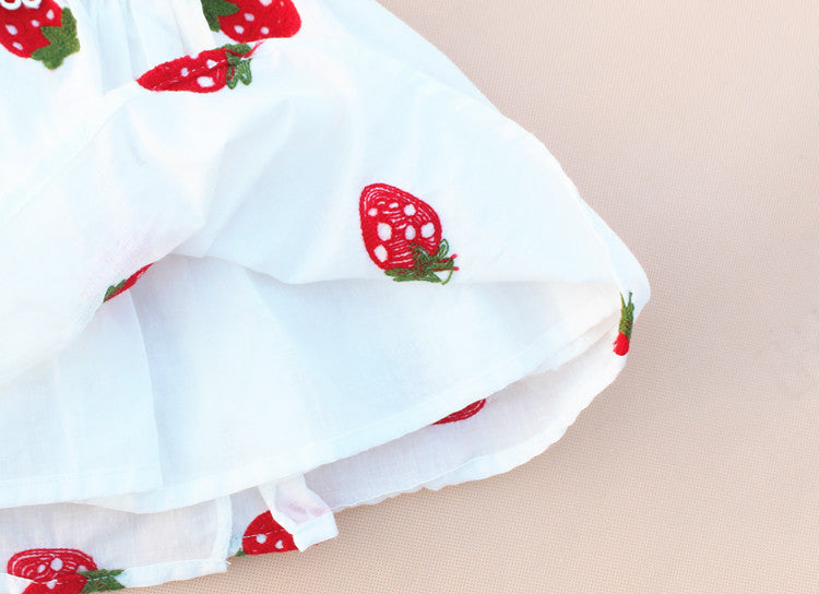 Baby Girls' Strawberry Embroidered Dress