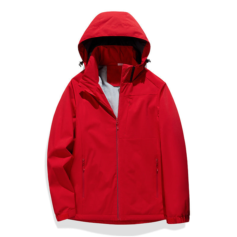 Single Layer Fleece-lined Shell Jacket