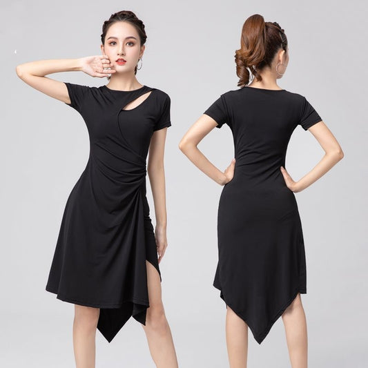 Women's Latin Design Black Dress