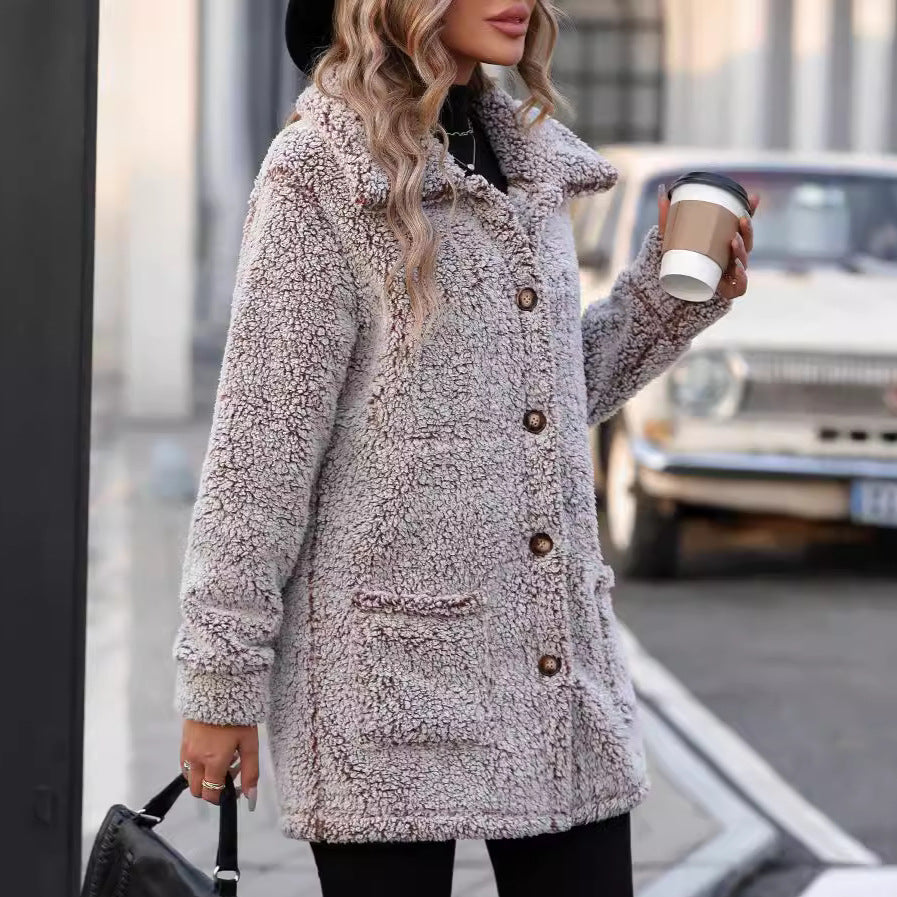 Casual Loose Cotton-Padded Jacket For Women