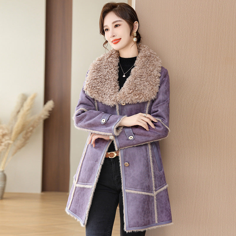Mid-length Velvet Coat