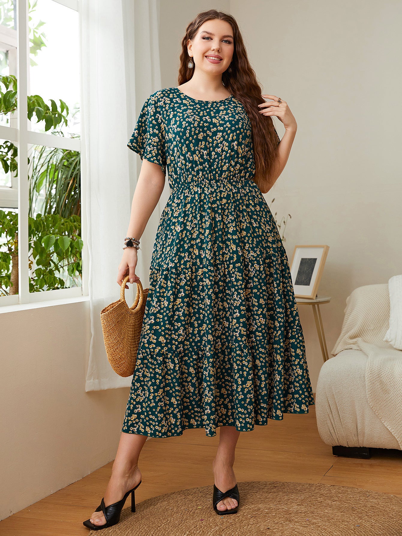 Women's Plus Size Printed Dress