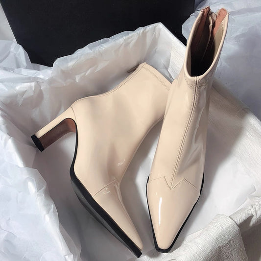 Women's Retro Patchwork Ankle Boots