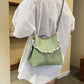 Women's Retro Silk Scarf Bucket Bag