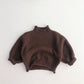 Kids'  Retro Knitted Turtleneck Sweater