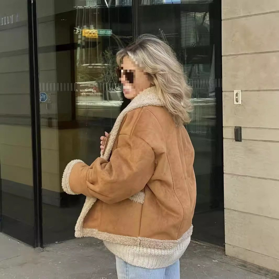 Women's Loose Woolen Coat