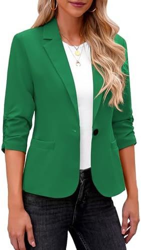 Women's Three-quarter Sleeve Suit Jacket