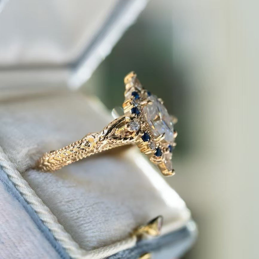 Inlaid Fashion Ring