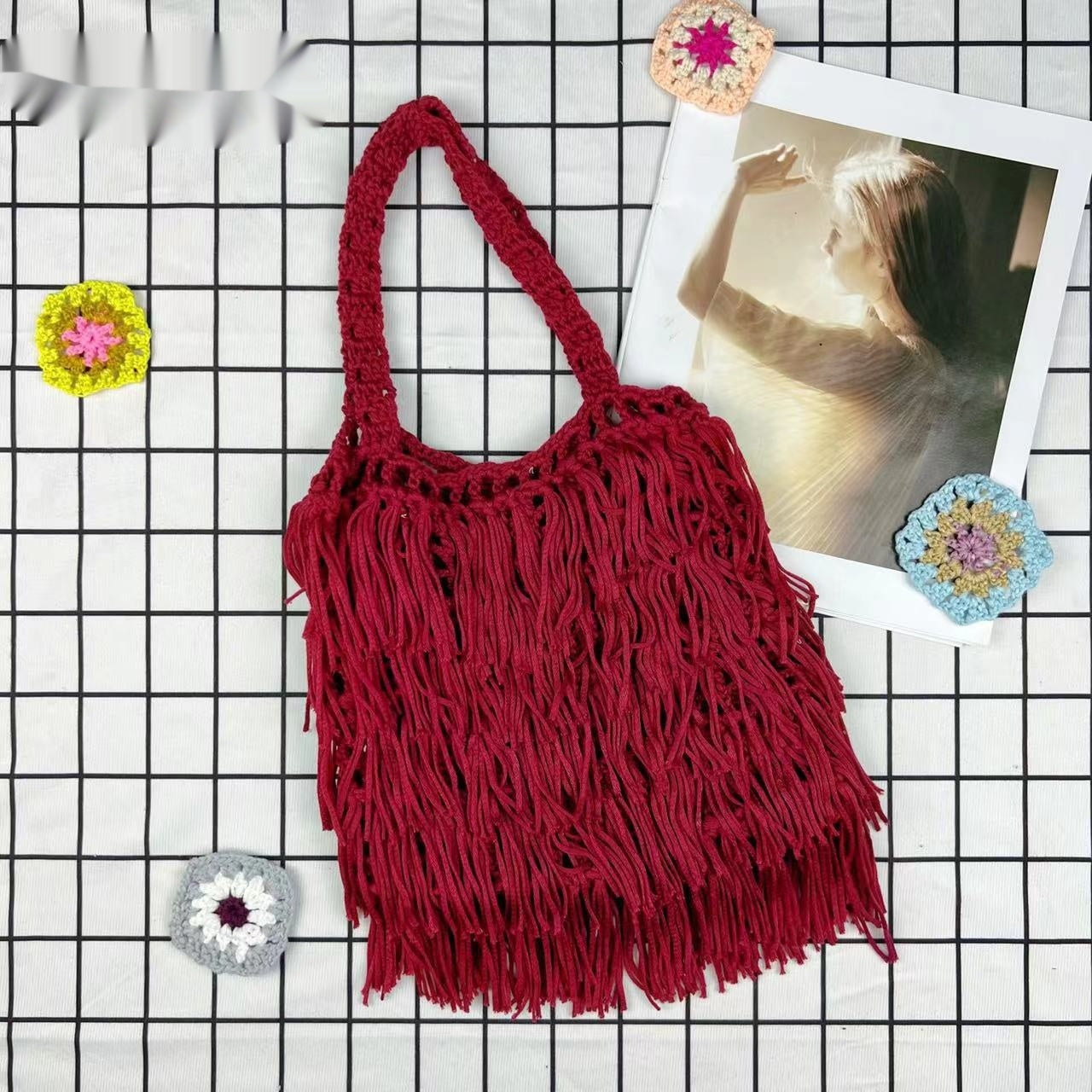 Ethnic Handmade Tassel Bag
