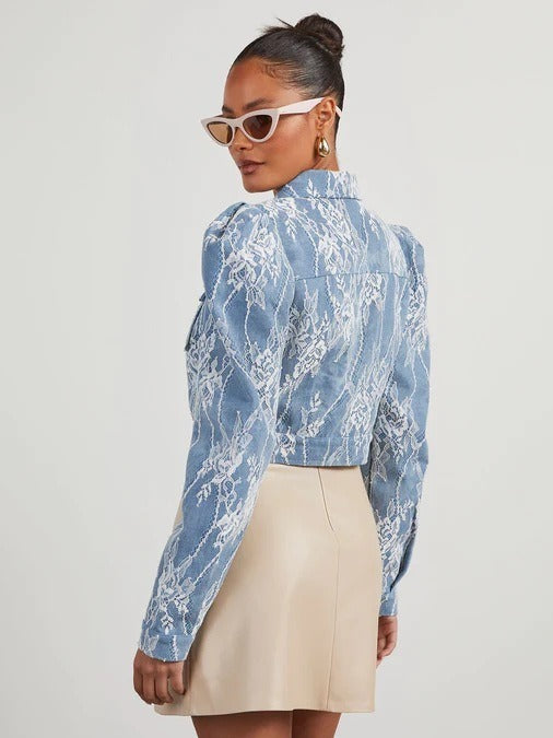 Denim Lace Jacket