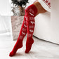 Winter Snowflake Jacquard Stocking