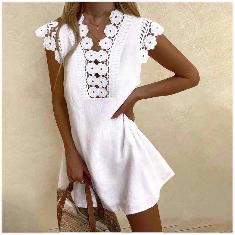 Women's Wrinkle Wash Mini Dress