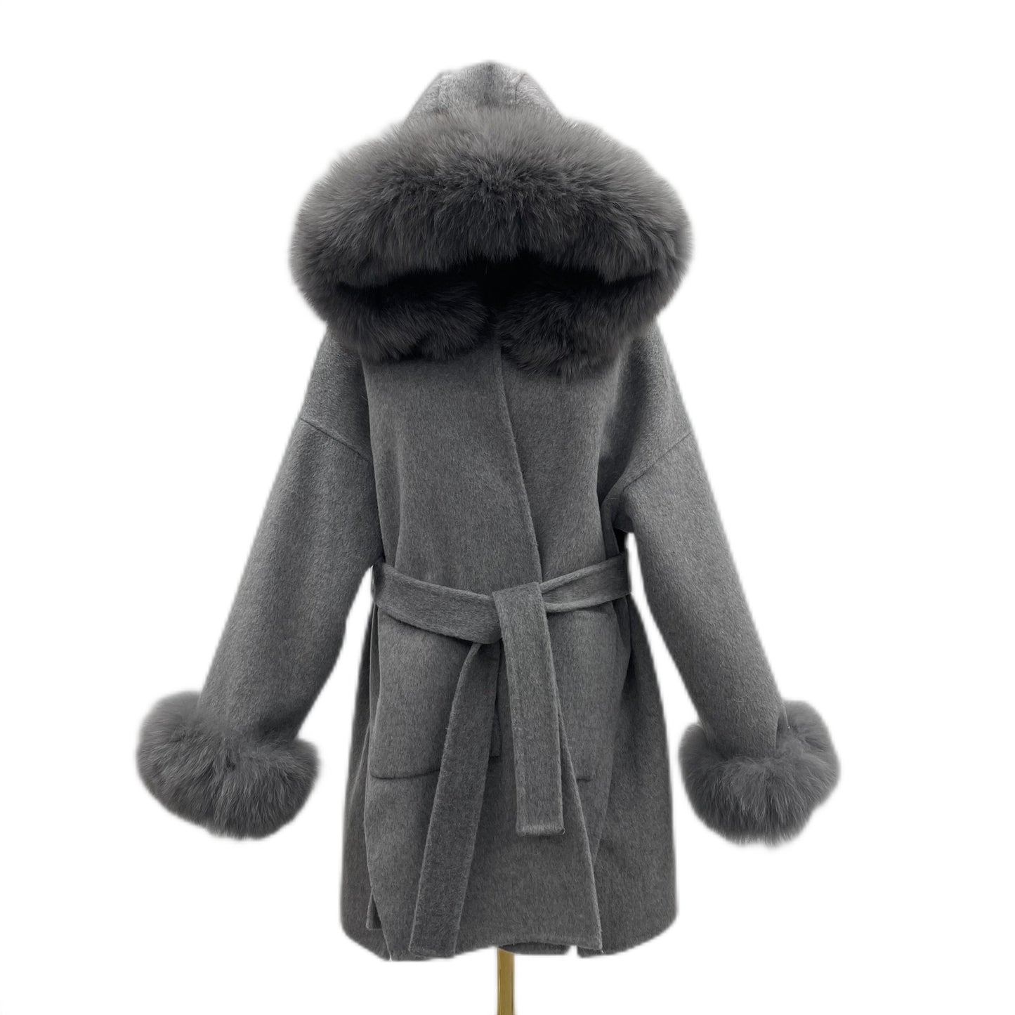 Fur Wool Winter Coat