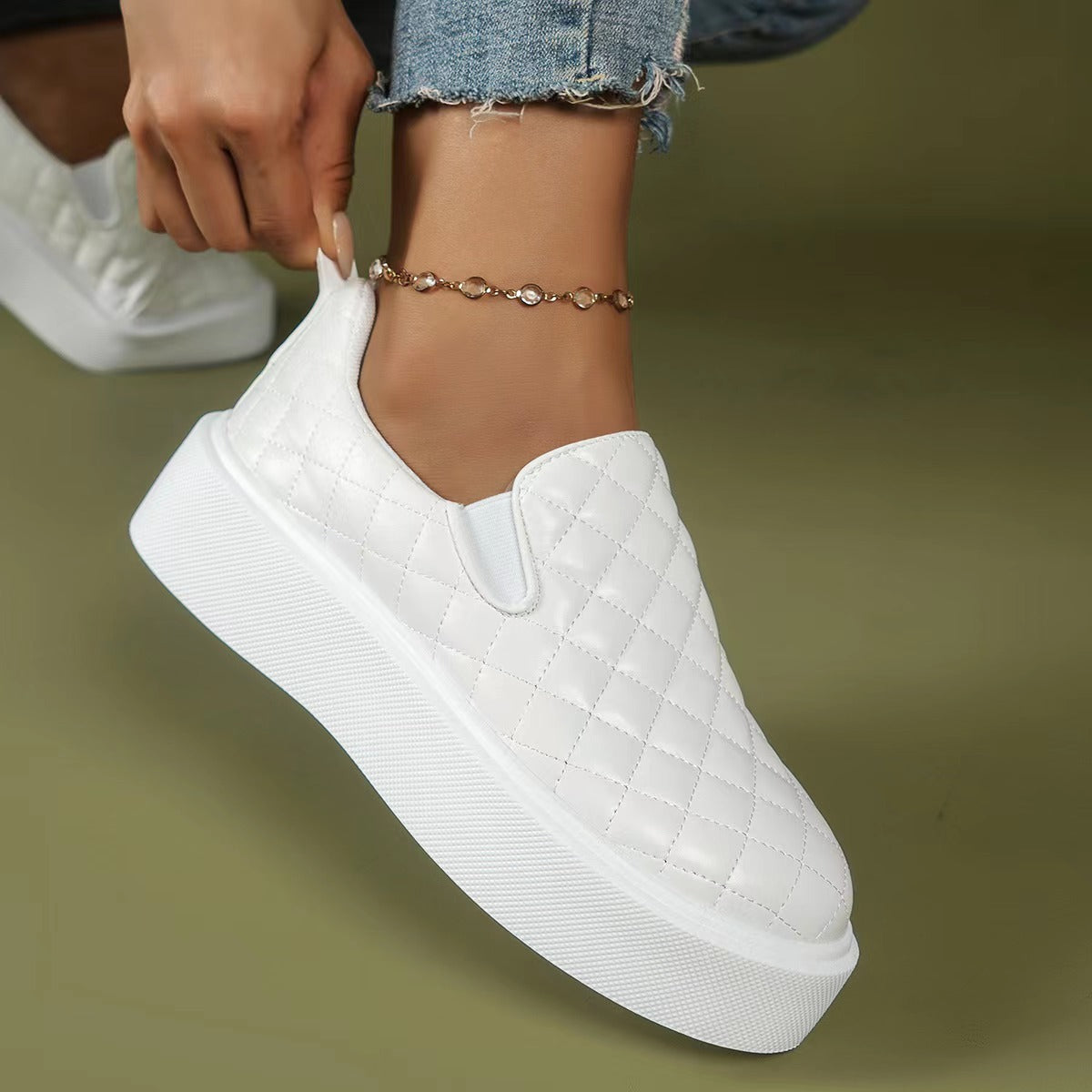 Women's Platform Leather Shoes