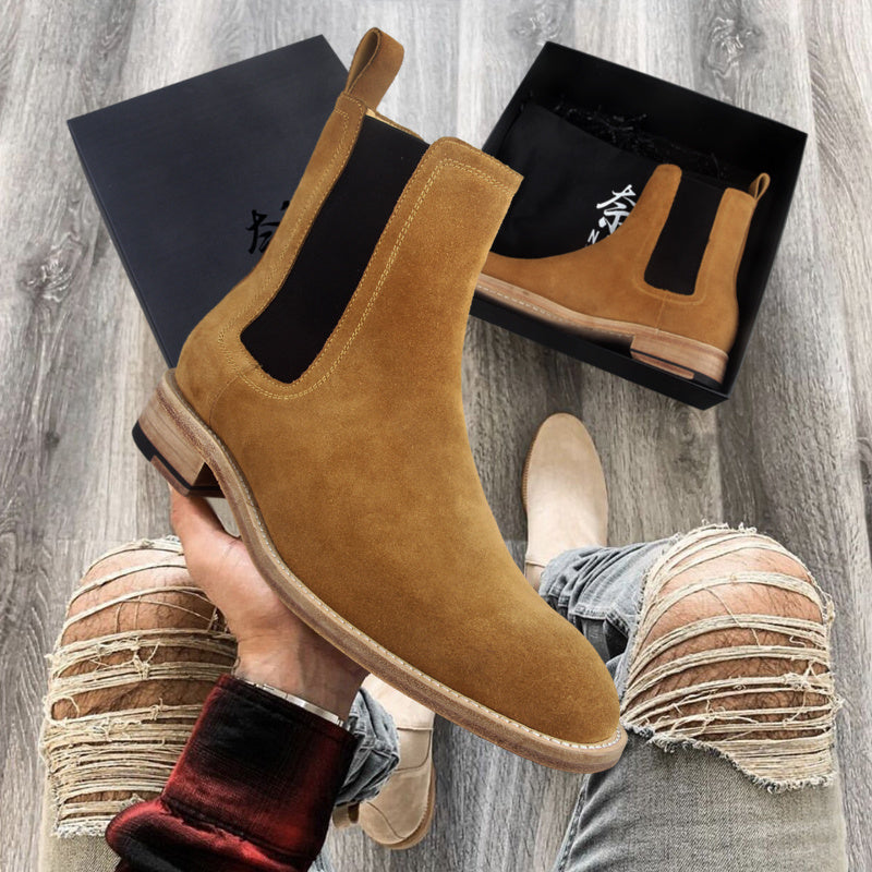 Men's Genuine Handmade Leather Retro Boots