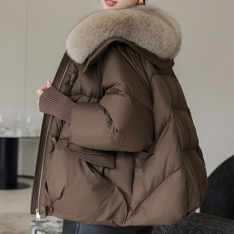 Padded Cotton/Fur Jacket
