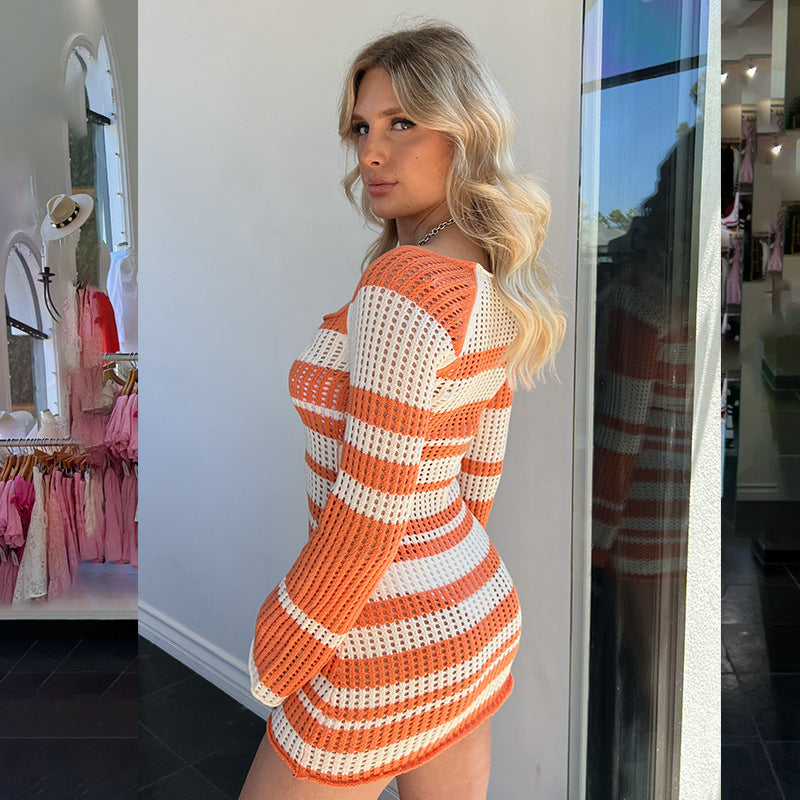 Long Sleeve Knitted Dress