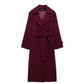 Women's Double-breasted Trench Coat w/Belt