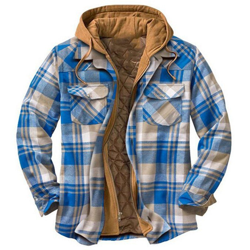 Men's Hooded Jacket Shirt