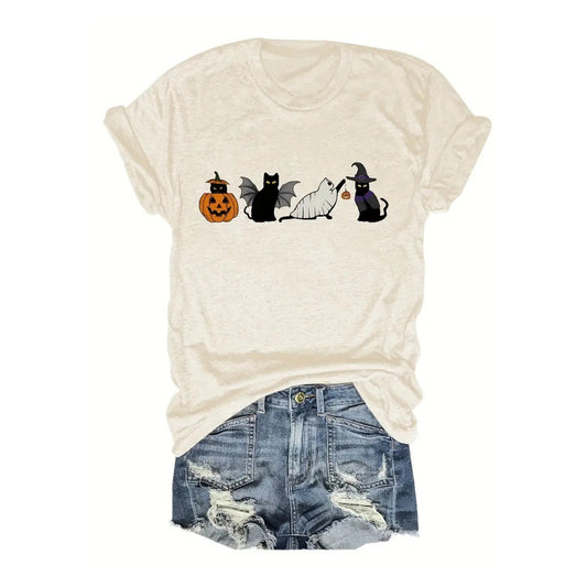 Halloween Pumpkin Printed Top